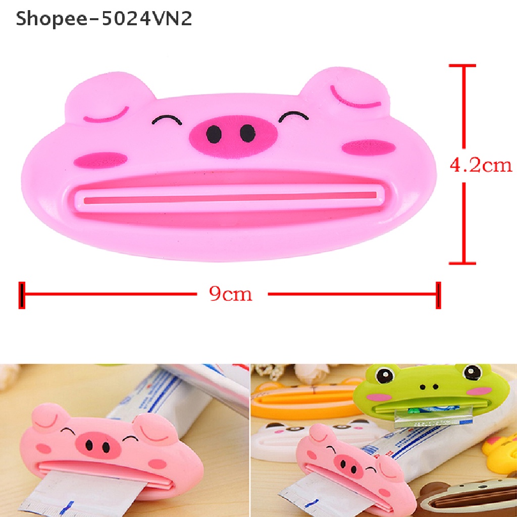 [&amp; Home &amp; living &amp;] 1 Dụng Cụ Ép Lấy Kem Đánh Răng Hình Động Vật Hoạt Hình Đa Năng Cho Gia Đình