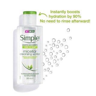 Nước Tẩy Trang Simple Micellar Cleansing Water 200ml