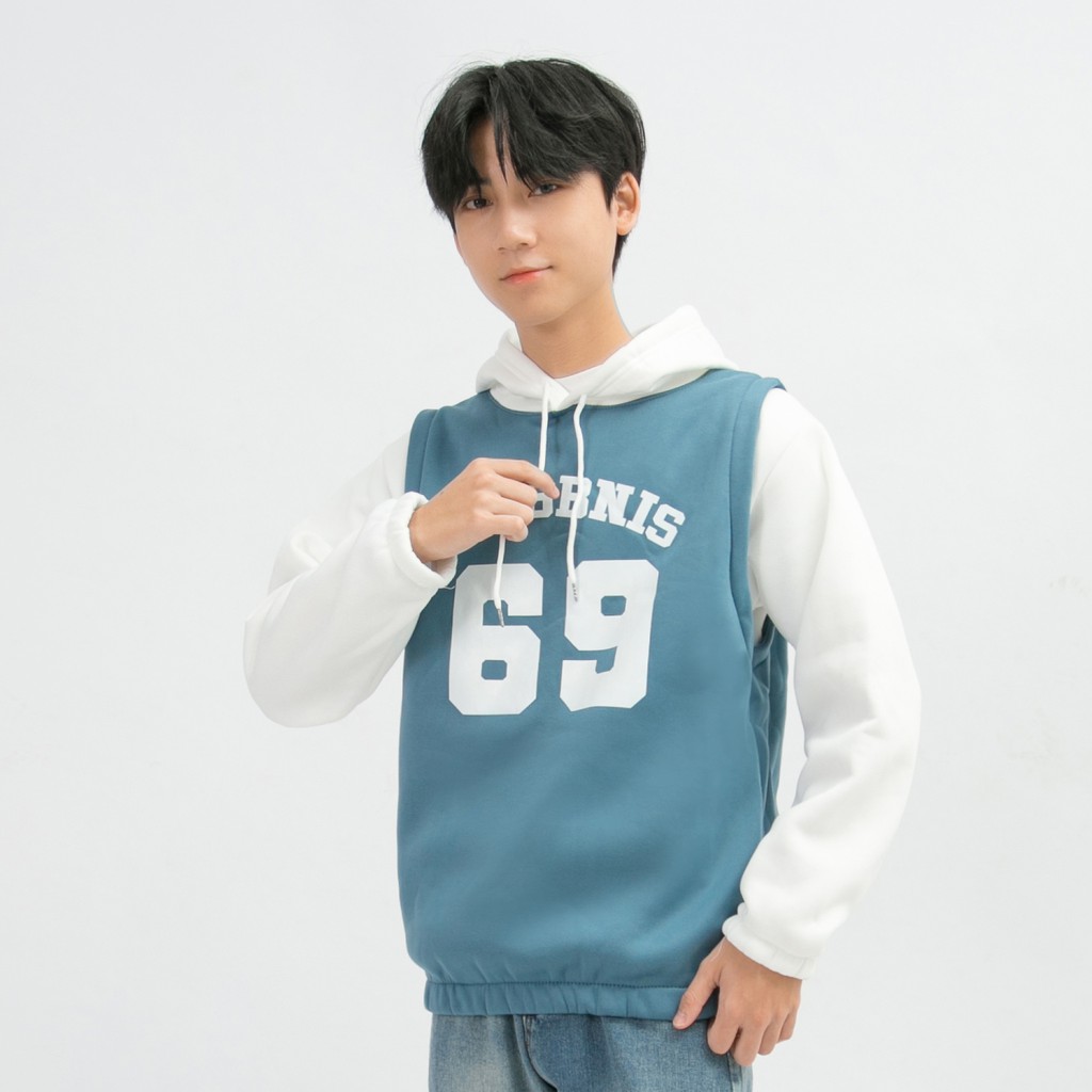 Áo Hoodie Nỉ Bông Nam Dài Tay MANDO 2 Màu Có Mũ Form Rộng Họa Tiết In Basic Thể Thao Unisex Thời Trang Hàn Quốc NDN027 | BigBuy360 - bigbuy360.vn