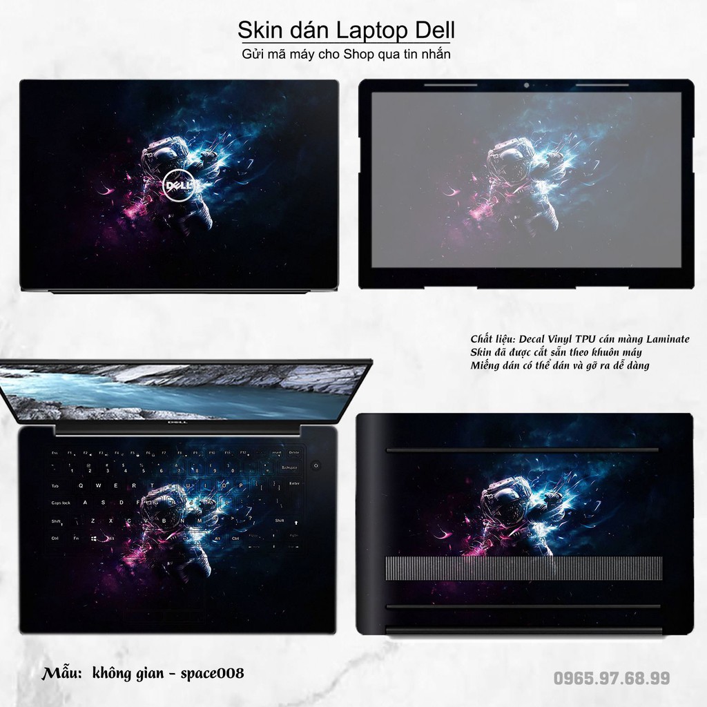Skin dán Laptop Dell in hình không gian nhiều mẫu 2 (inbox mã máy cho Shop)