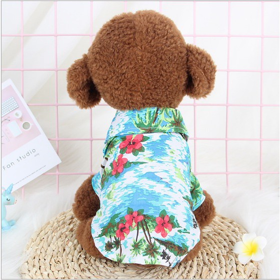 Áo SơMi Hawai Chim Cò Đi Biển Cho Chó Mèo Thú Cưng
