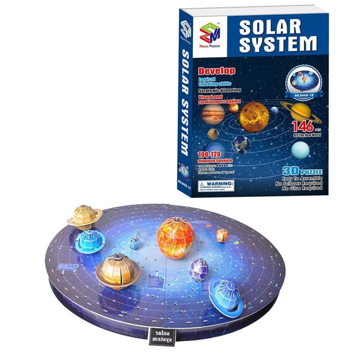 Bộ lắp ráp mô hình Hệ mặt trời 3D - Solar System cho bé khám phá vũ trụ