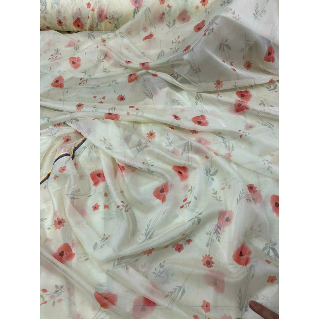 Giá sỉ vải voan tơ hoa đẹp