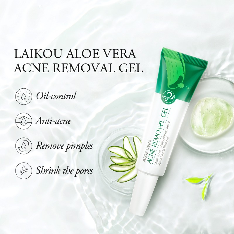 LAIKOU Aloe So nhẹ Gel Aloe Vera Gel dưỡng ẩm Sun Repair Gel Aloe Gel Chăm sóc da 20g