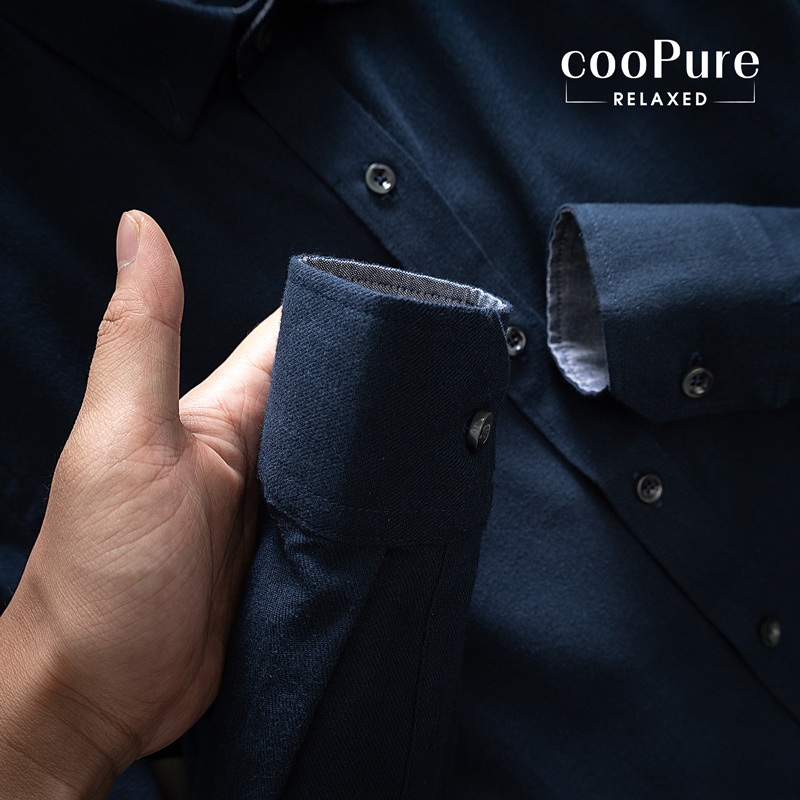 [cooPure] Áo sơ mi dạ cooPure, áo sơ mi dạ trơn 100% cotton NO.2292 | BigBuy360 - bigbuy360.vn