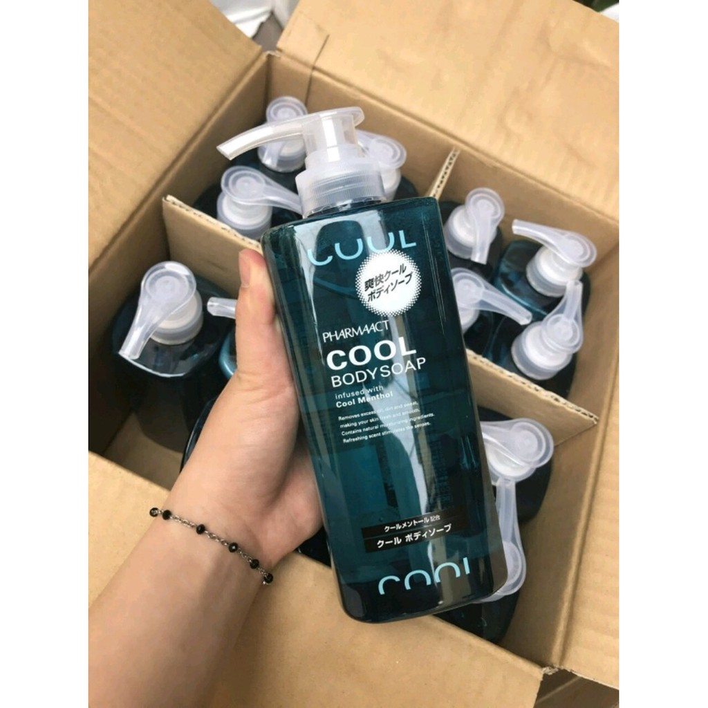 Sữa tắm nam Cool Body Soap Pharmaact 600ml - HÀNG NHẬT NỘI ĐỊA