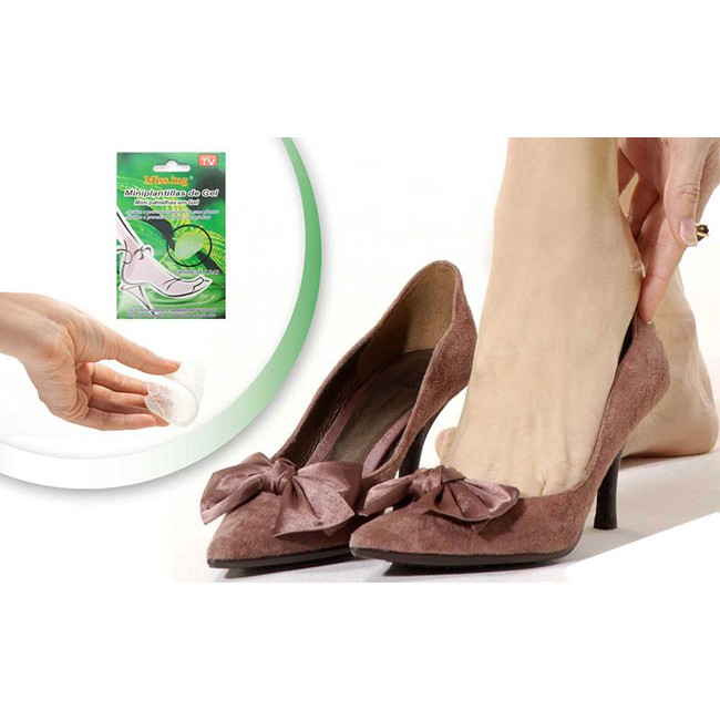 Bộ 2 miếng lót giày silicon - đệm mũi giày chống đau chân (vỏ xanh)