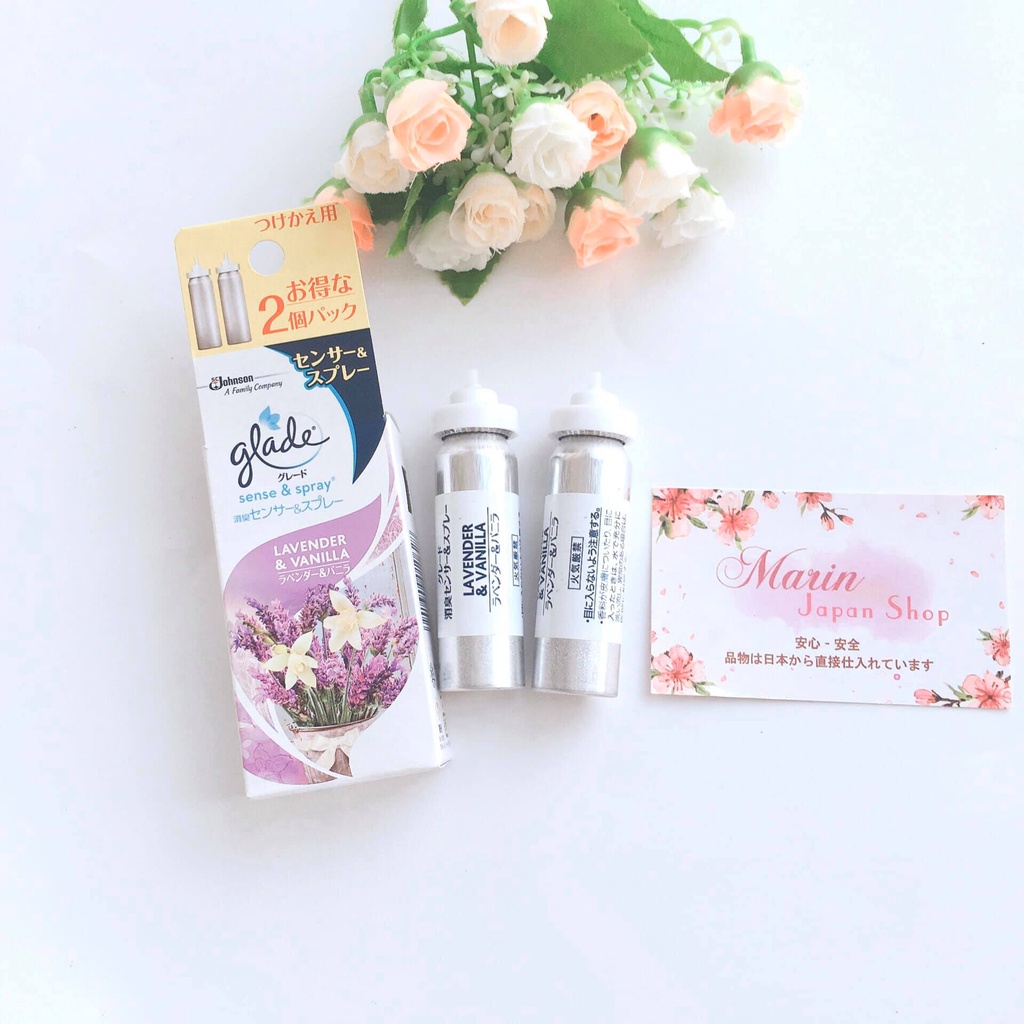 (Sale, Hàng Nhật) Bình xịt thay thế 18ml Glade Johnson thơm phòng hàng Nội địa Nhật Bản