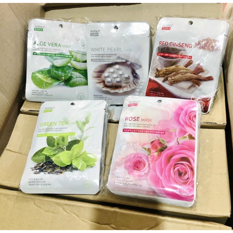 Mặt Nạ giấy dưỡng da Amissilk Hàn Quốc 6 vị