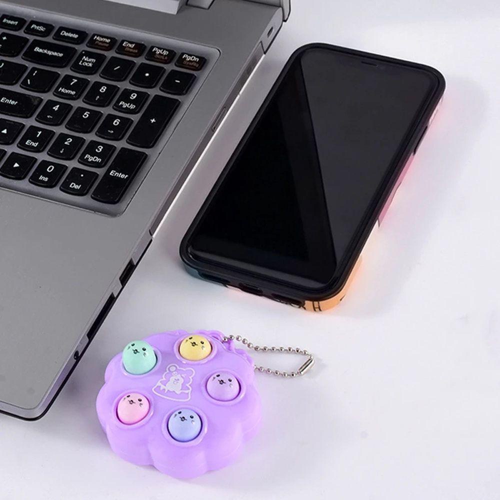 LANFY Móc Khóa Hình Bảng Gopher Con Quay Giúp Giảm Căng Thẳng