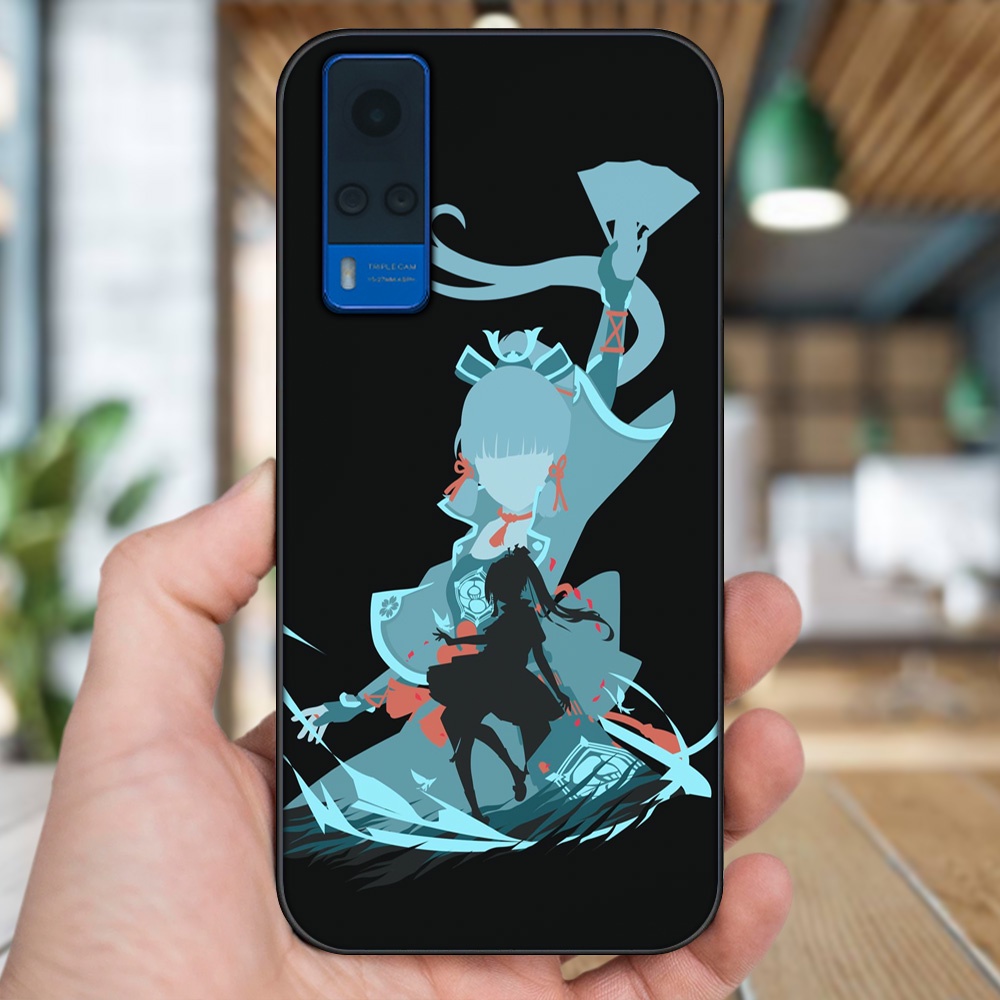 Ốp lưng Vivo Y51 2020, Y53s viền đen in hình Ayaka Genshin Impact