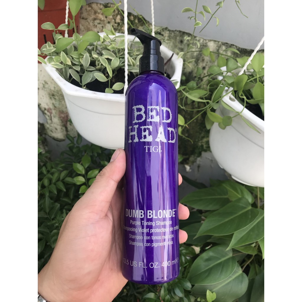 Dầu gội tím cho tóc bạch kim Tigi Bed Head Dumb Blonde Purple Toning Shampoo 400ml