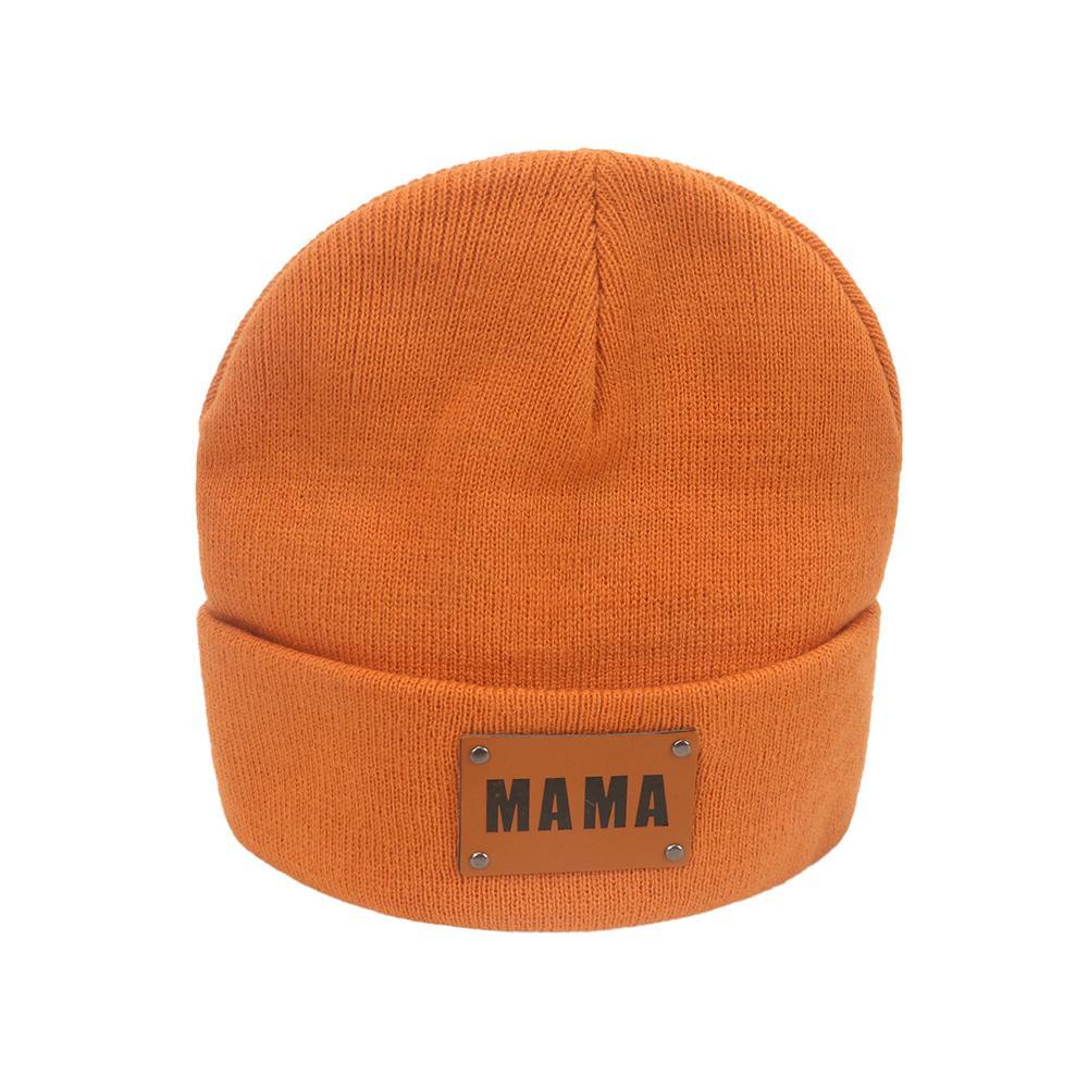 Mũ Trùm Đầu Dệt Kim Phối Da Cho Nữ