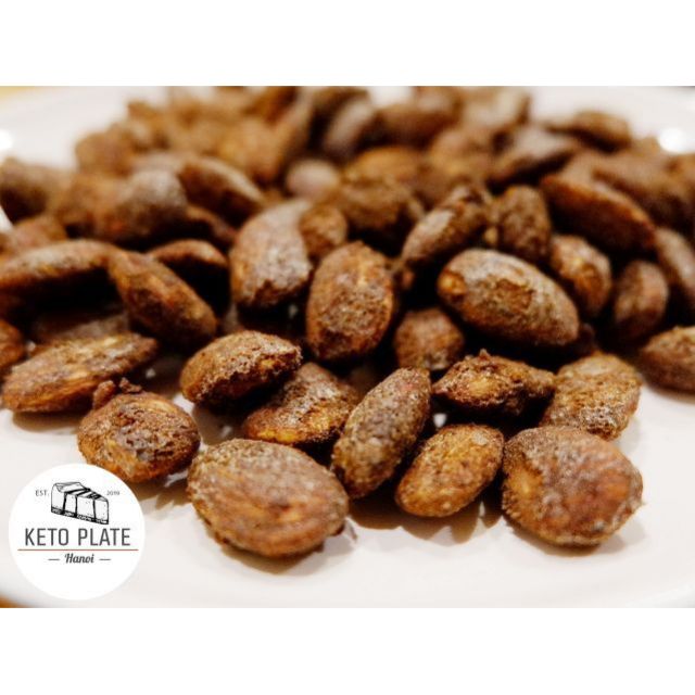 200g Hạnh nhân nướng quế ăn kiêng (Das/Keto/giảm cân)