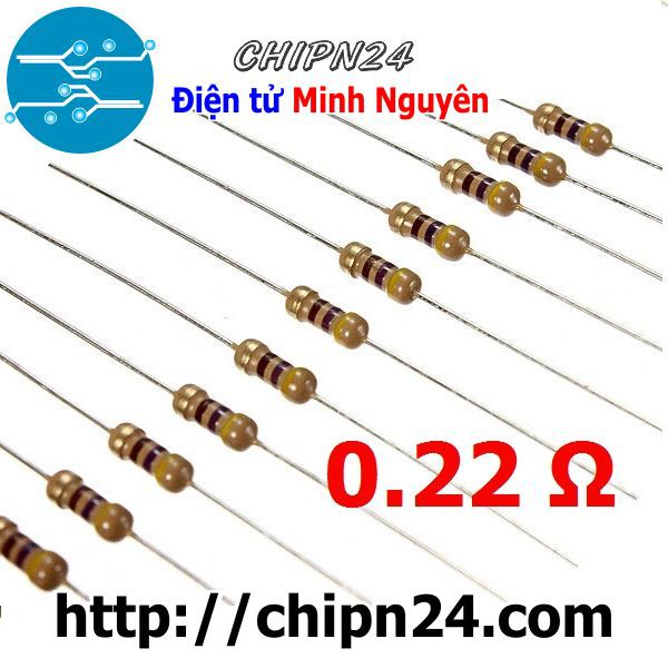 [20 CON] Điện Trở 0.22R 1/4W 5%