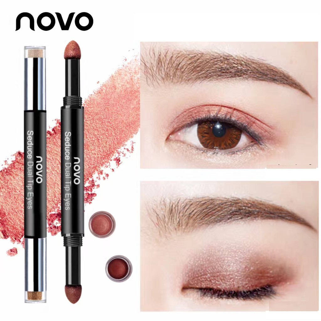 Bút nhũ nhấn mắt 2 đầu Novo Eyeliner Eyeshadows T5148