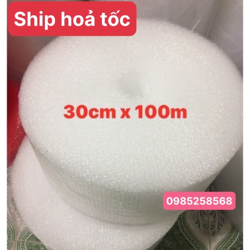 Xốp Bong Bóng Khí 20/30cm x 100m, Xốp Nổ Gói Hàng, Bọc Hàng Khổ