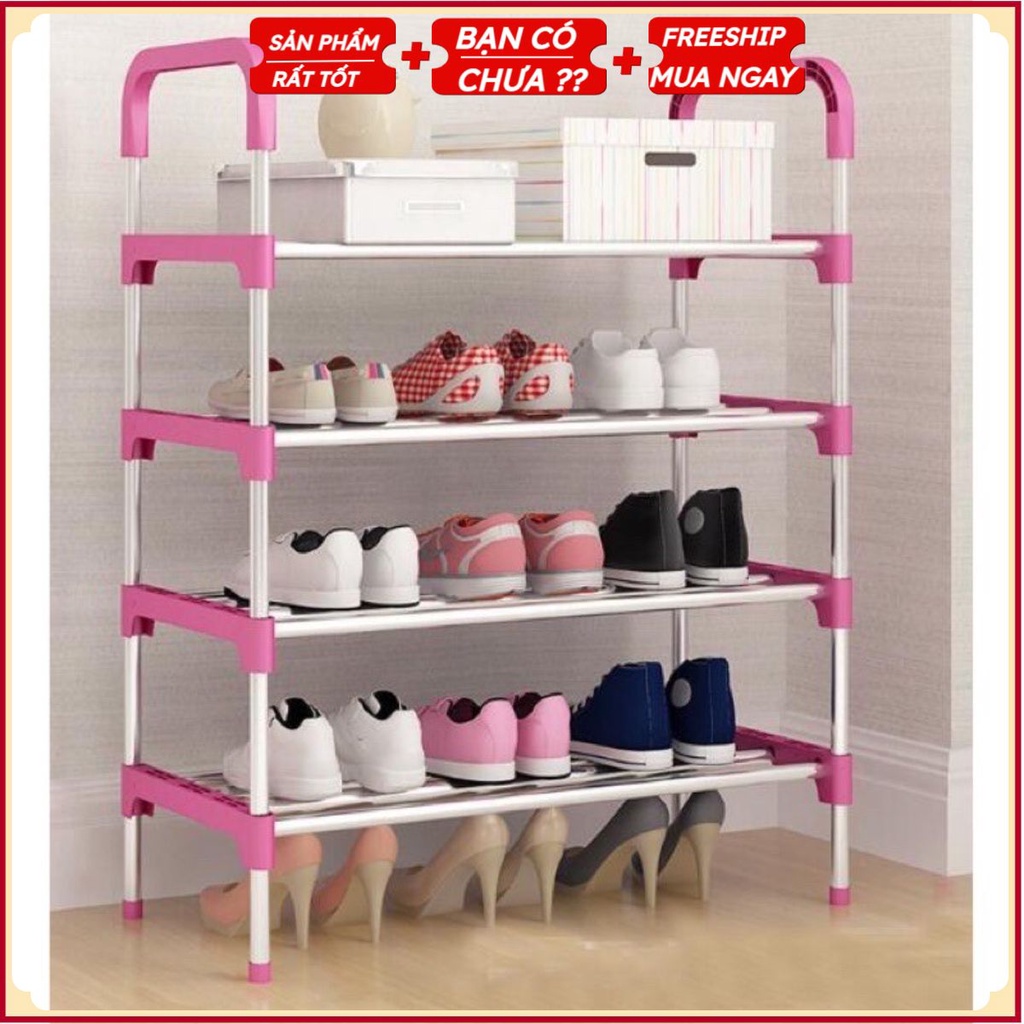 Giá kệ để giày dép inox 5 tầng 6 tầng phong cách Hàn Quốc cao cấp .