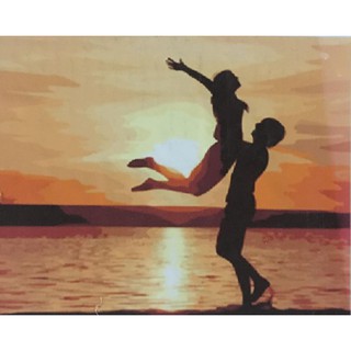 Tranh Sơn Dầu Số Hoá Tự Vẽ DIY - E257 40x50cm có khung