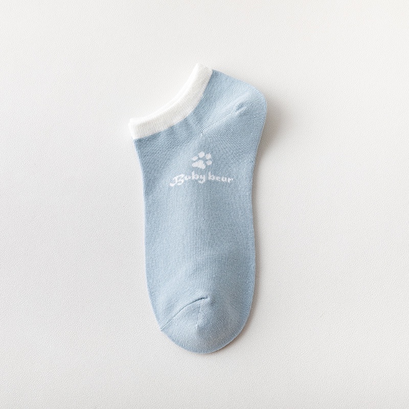 Vớ Cotton Cổ Thấp Thoáng Khí Thấm Hút Mồ Hôi Thiết Kế Dễ Thương Thời Trang Mùa Hè Cho Nữ