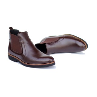 Giày boots nam siêu nhẹ t&tra tăng cao 7cm s1077 nâu tối- da bò thật 100% - ảnh sản phẩm 2