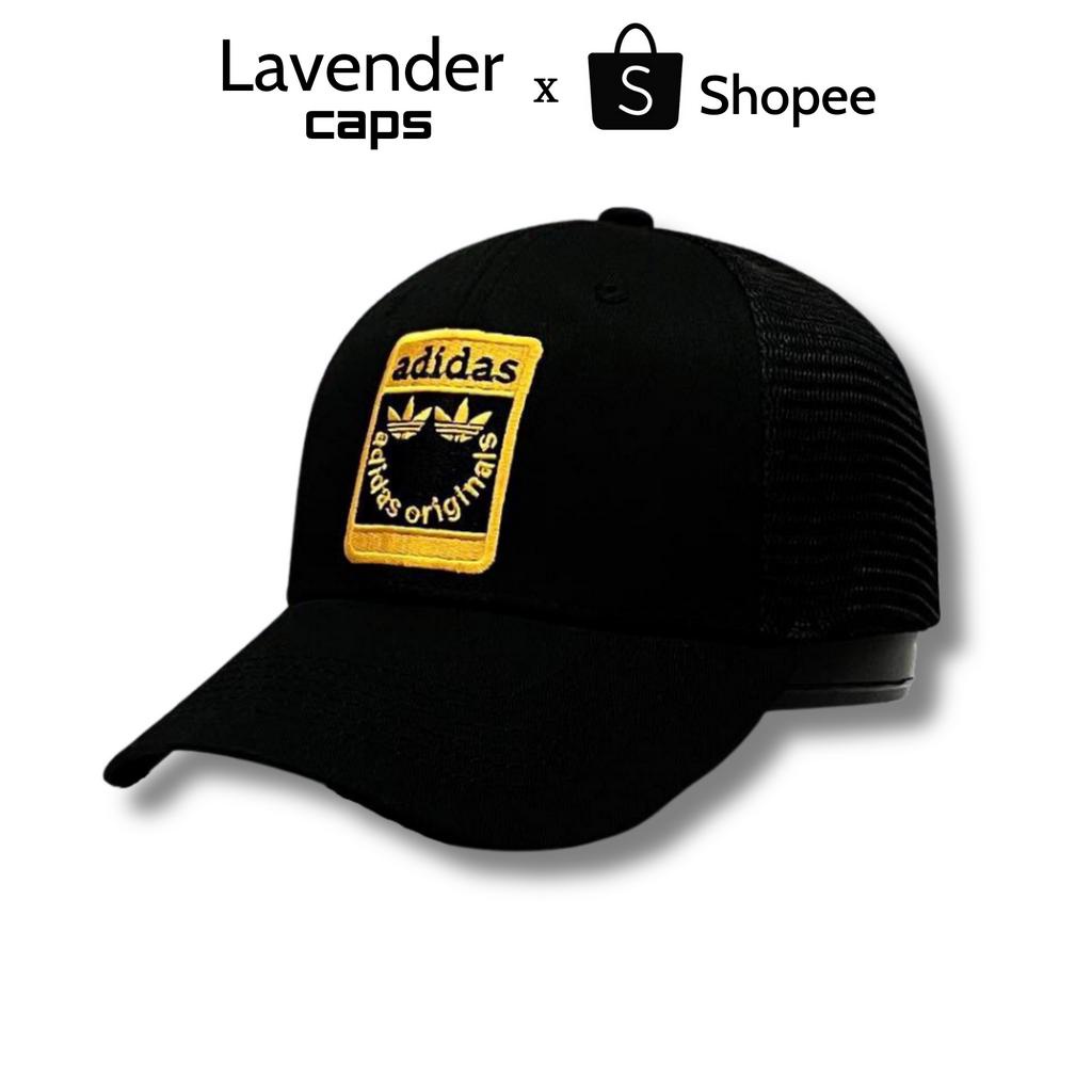 Nón kết Mũ lưỡi trai Das đen logo thêu vàng dành cho nam nữ Free size