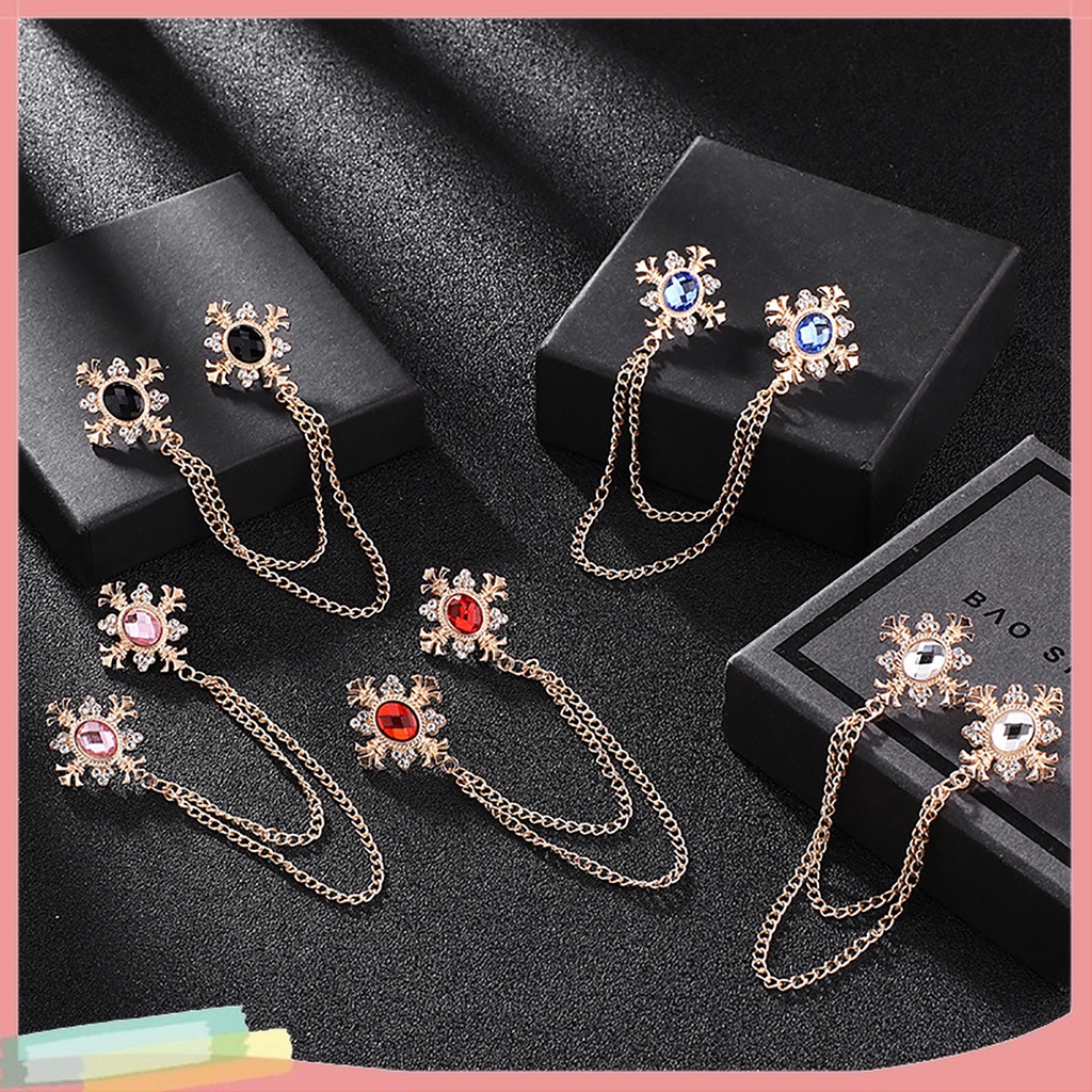 Ghim Cài Áo Đính Đá Phối Tua Rua Thời Trang Cho Nam Và Nữ