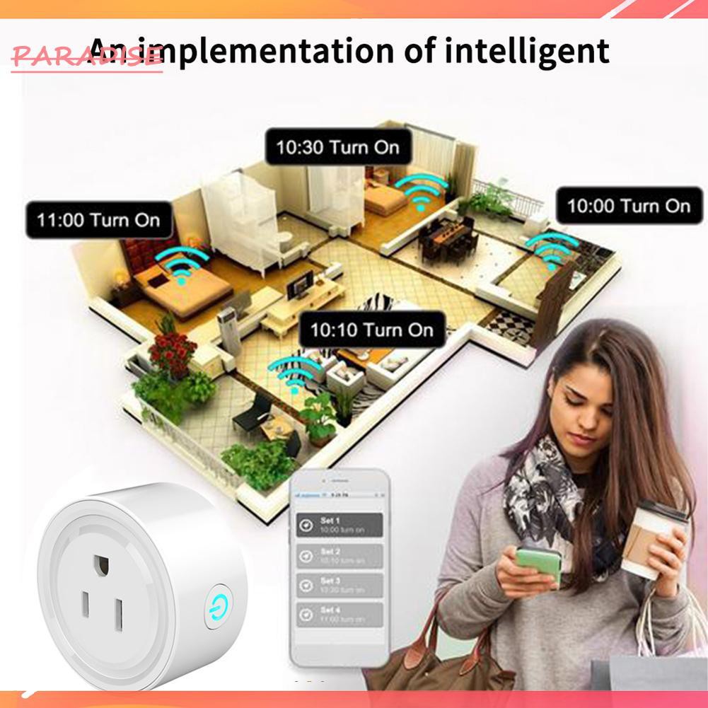 Paradise1 WiFi Smart Socket US Plug Remote Timing Socket Power Adapter APP Control