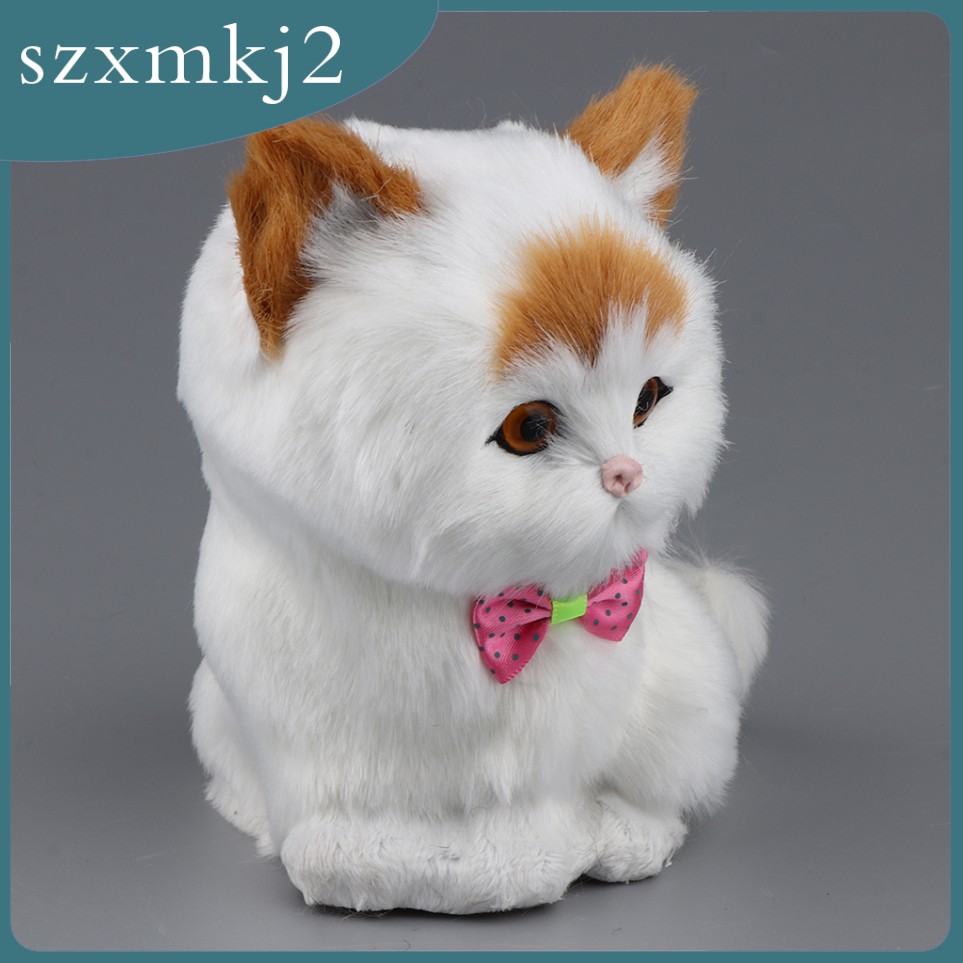 Mô Hình Chú Mèo May Mắn Maneki Neko Nhồi Bông Dễ Thương Trang Trí Nhà Cửa / Xe Hơi szxmkj2