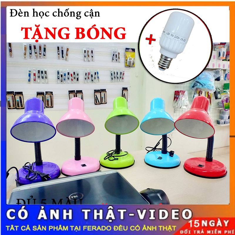 SALE SỐC!!! Đèn học để bàn học sinh CHỐNG CẬN THỊ SIÊU TIỆN LỢI + KÈM BÓNG