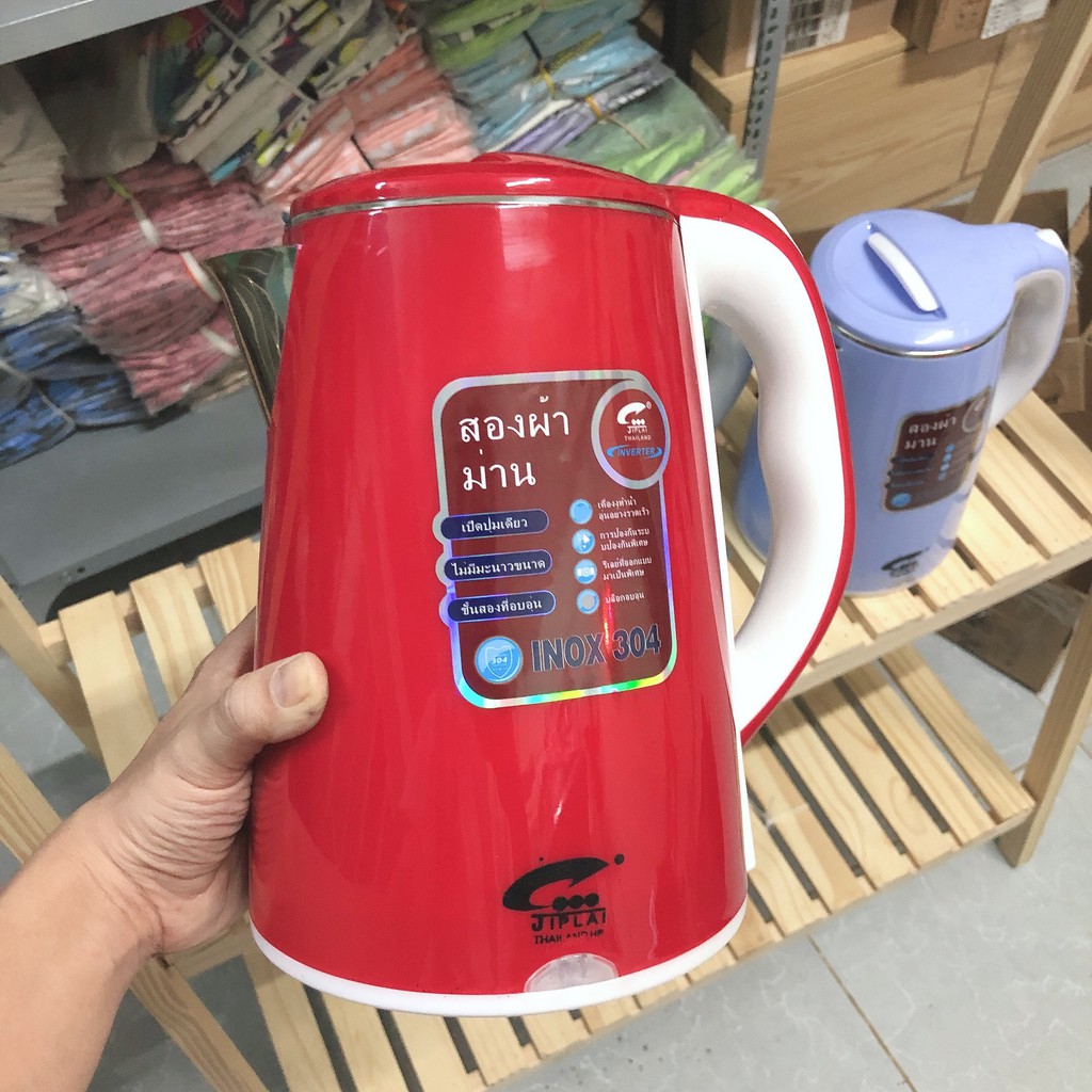 Bình Đun Siêu Tốc Thái Lan 2 Lớp - ấm đun siêu tốc dung tích 2.5L