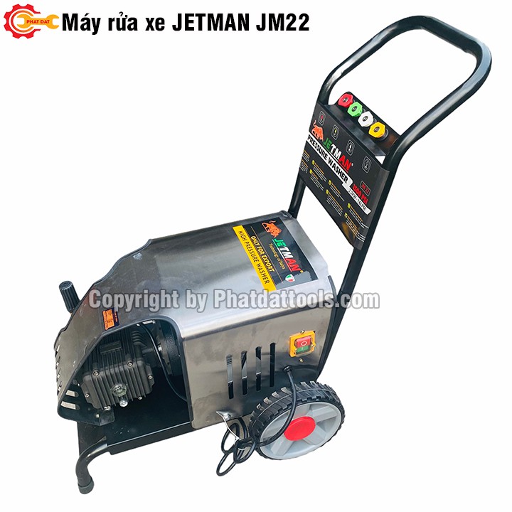 Máy rửa xe công nghiệp JETMAN JM-22,công suất 2200W- Chuyên dụng cho tiệm rửa xe -Đầy đủ phụ kiện- Bảo hành 12 tháng