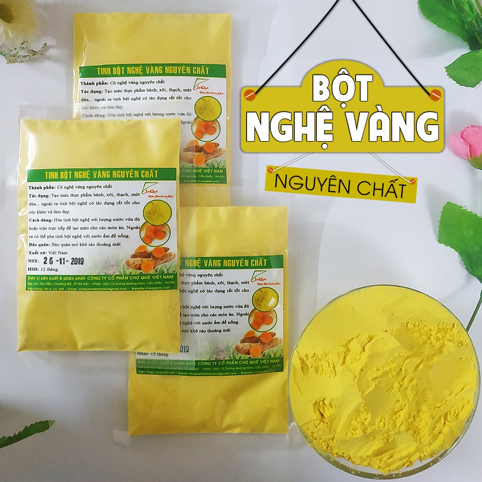Tinh bột nghệ vàng  nguyên chất Chợ Quê