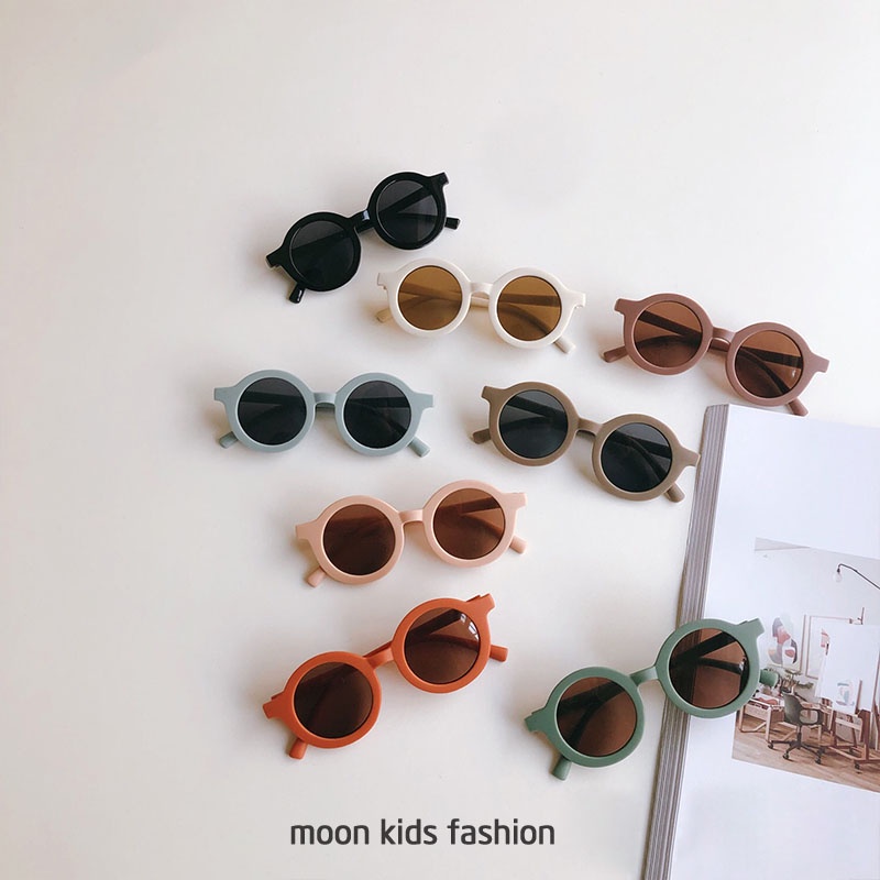 Kính mát chống UV phong cách Hàn Quốc cho bé trai, bé gái 1 - 8 tuổi - Moon kids fashion