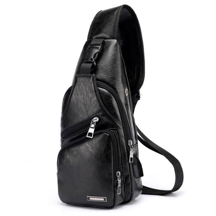 [SHOP MỚI - GIÁ SỈ]TÚI ĐEO CHÉO NAM DA- Túi Nam Đeo Chéo Đẹp Có cổng sạc USB và lỗ tai nghe thời trang Hàn | BigBuy360 - bigbuy360.vn