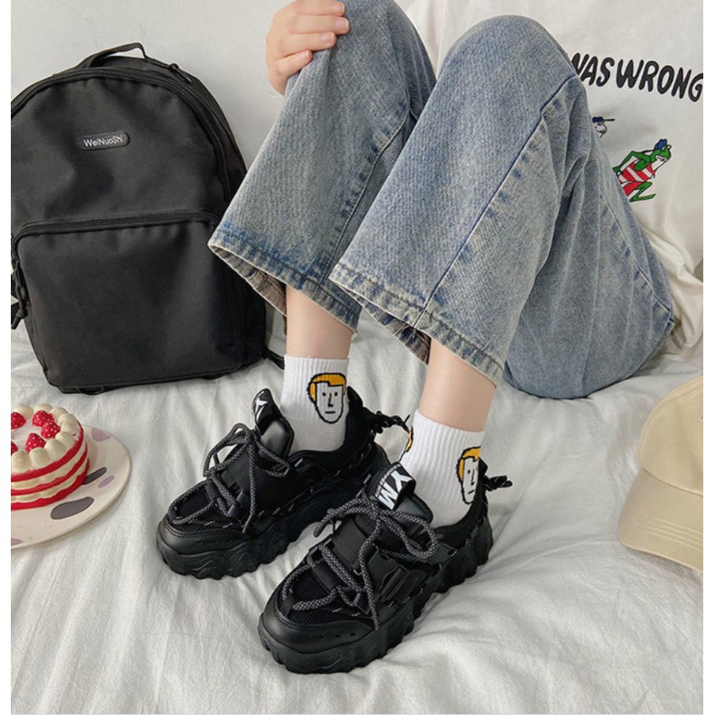 GIÀY THỂ THAO NỮ 1 MÀU. ĐẾ ĐỘN 5 PHÂN, KIỂU DÁNG SANG CHẢNH, CÁ TÍNH, ĂN CHƠI. | BigBuy360 - bigbuy360.vn