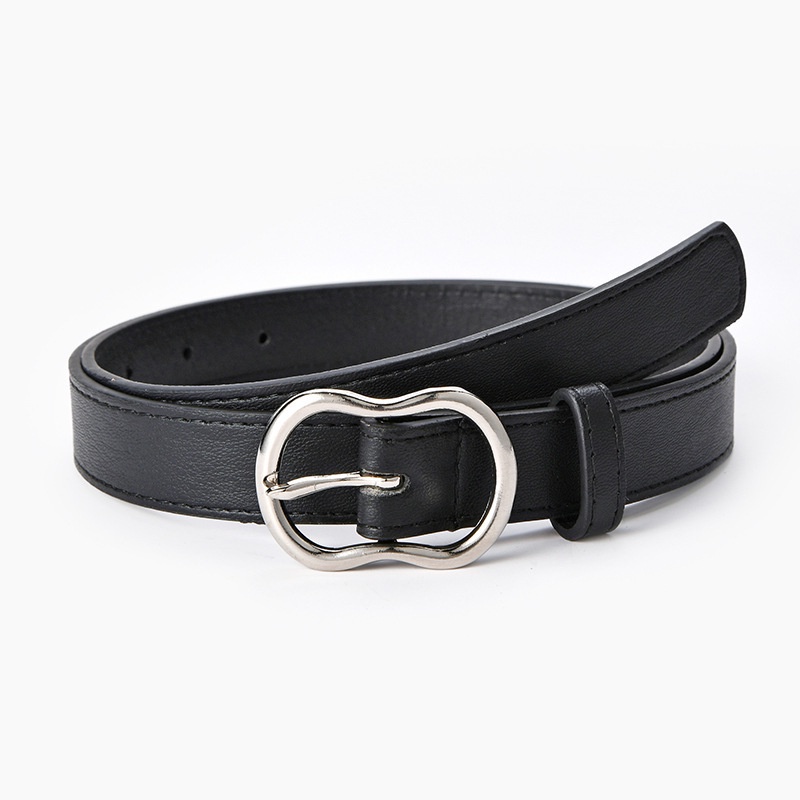 Thắt lưng giả da khóa kim loại thời trang cho nữ
