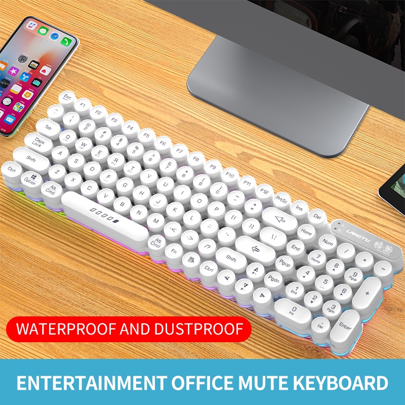 Combo Bàn Phím + Chuột + Bàn Phím Mini Không Dây Kết Nối Bluetooth Cho PC / Laptop / Máy Tính Bảng