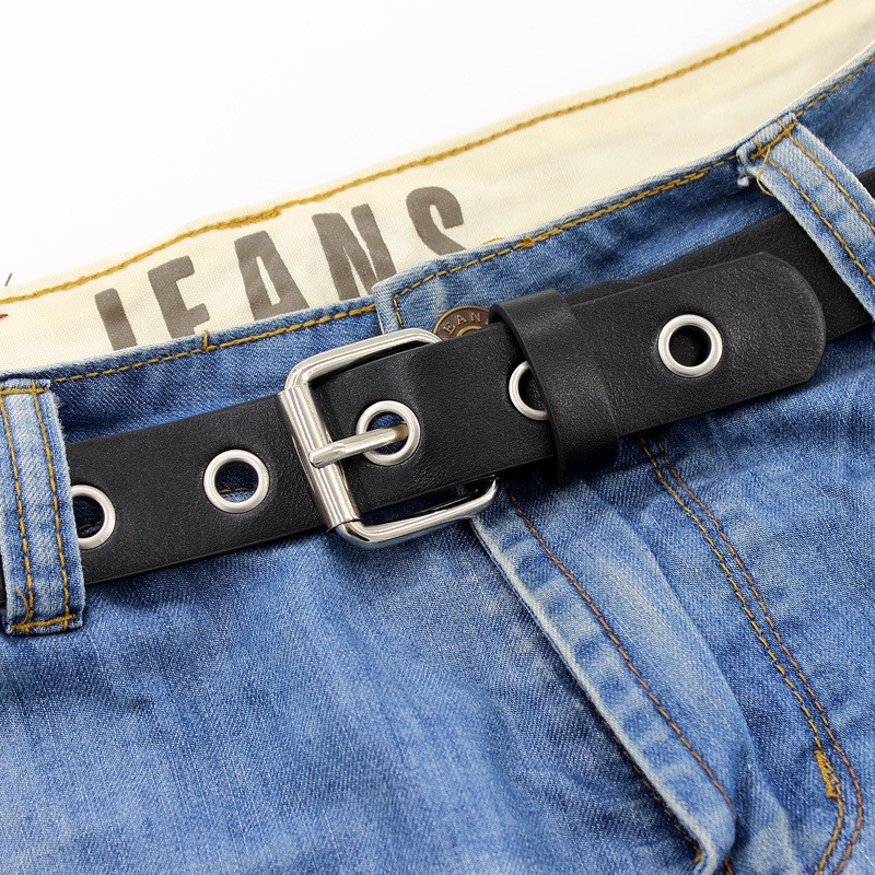 Dây thắt lưng da khóa kim loại thời trang cho nữ