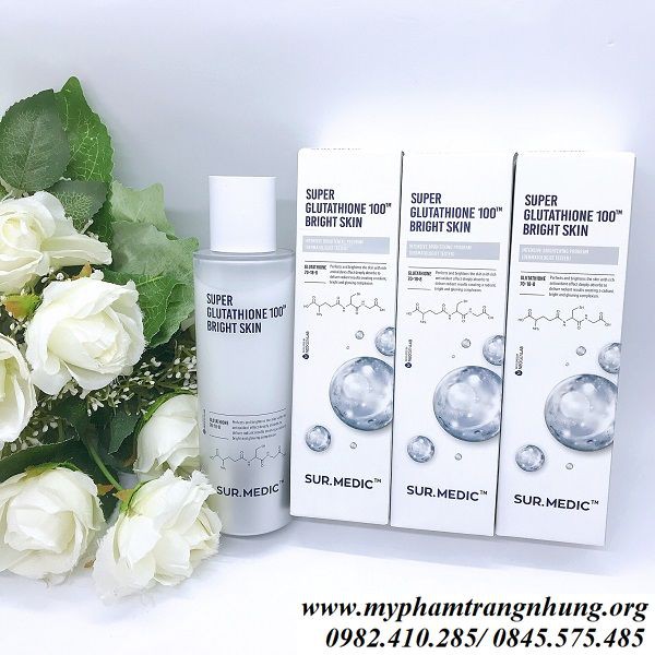 Nước hoa hồng Sur.Medic Super Glutathione 100 Bright Skin