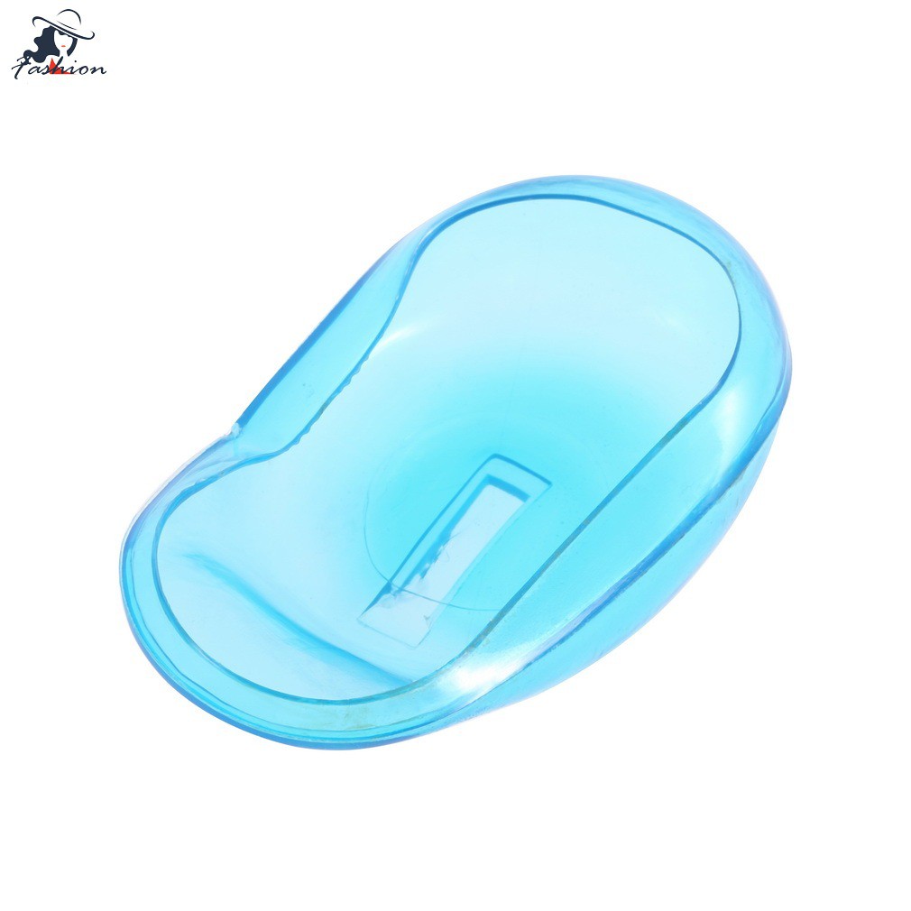 Bộ 2 miếng bịt tai chất liệu silicone trong suốt cho làm tóc