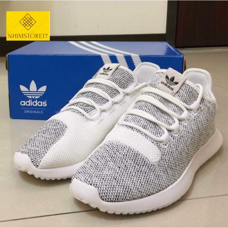 (Full Box) Giày Thể Thao Tubular Shadow Trắng Xám