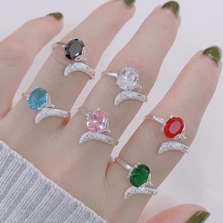 Nhẫn bạc ta hồ ly đủ màu đá theo mệnh, cầu tình duyên may mắn , bảo hành trọn đời , trang suc bac real