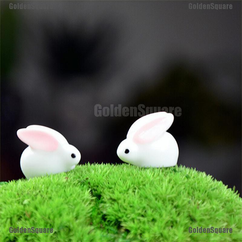 Mô Hình Thỏ Mini Bằng Nhựa Resin Trang Trí Sân Vườn