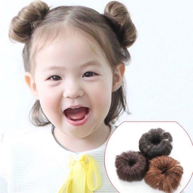 Kẹp tóc búi giả natra cho bé gái Mimo baby (1 chiếc)