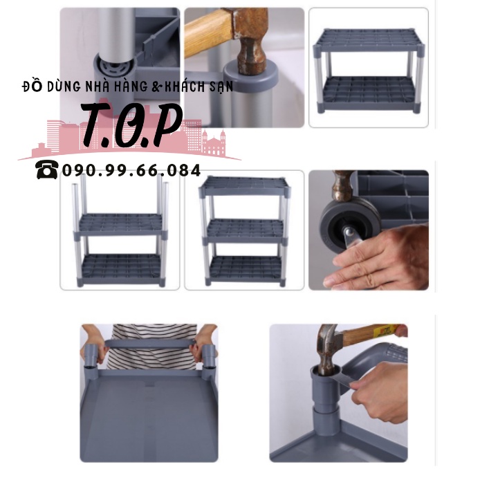 Xe Đẩy Thức Ăn Nhà Hàng, Quán Ăn, Xe Đẩy Phục Vụ Nhà Hàng