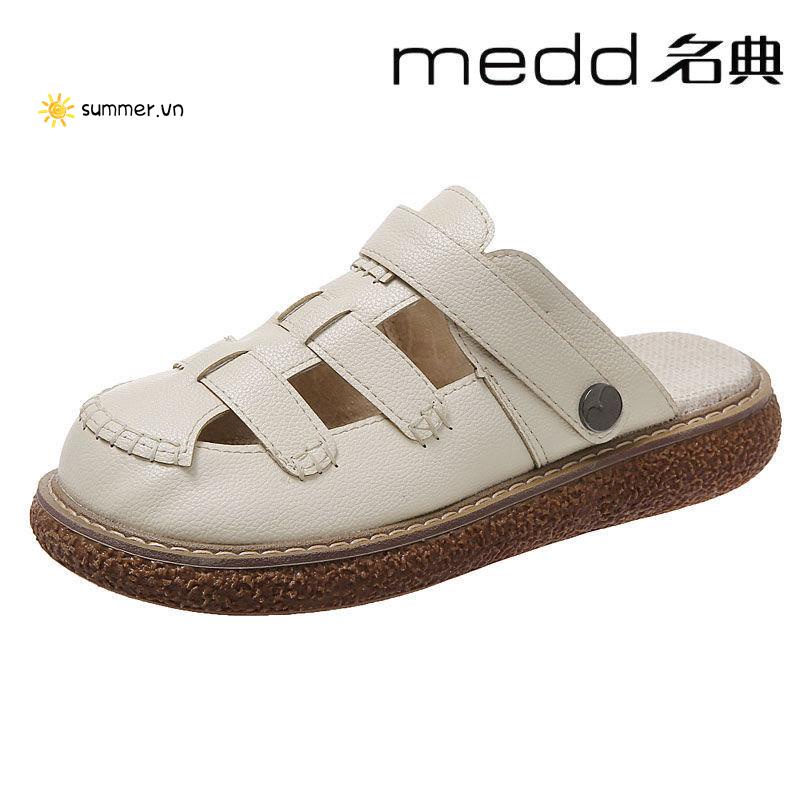 Giày Sandal Đế Dày Thiết Kế Đục Lỗ Dễ Thương Thời Trang Cho Nữ