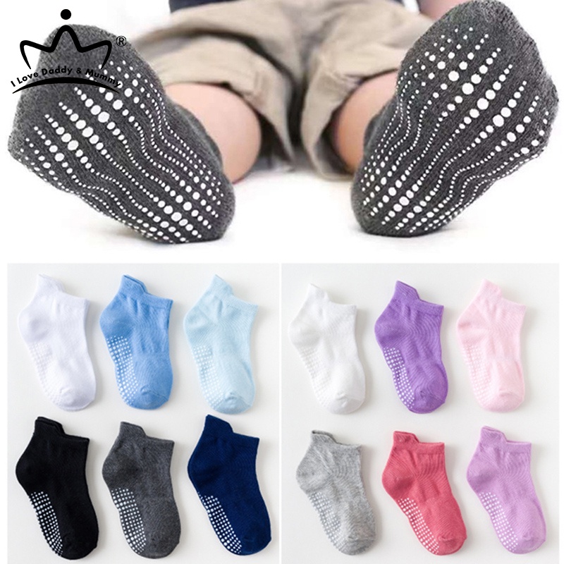 Set 6 đôi tất cotton màu sắc kẹo ngọt dành cho bé 0-6 tuổi