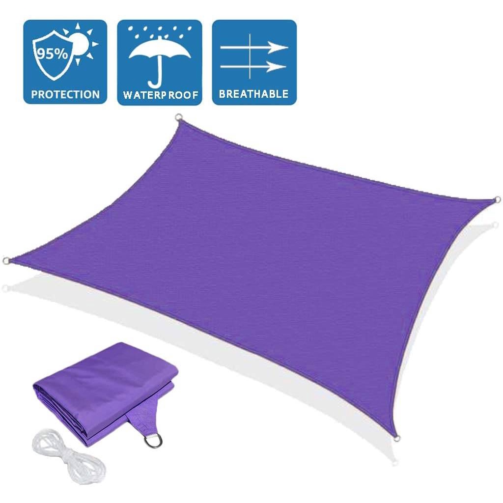 Tấm Bạt Che Nắng Uv 98% Chống Tia Uv Hình Vuông 420D Màu Tím