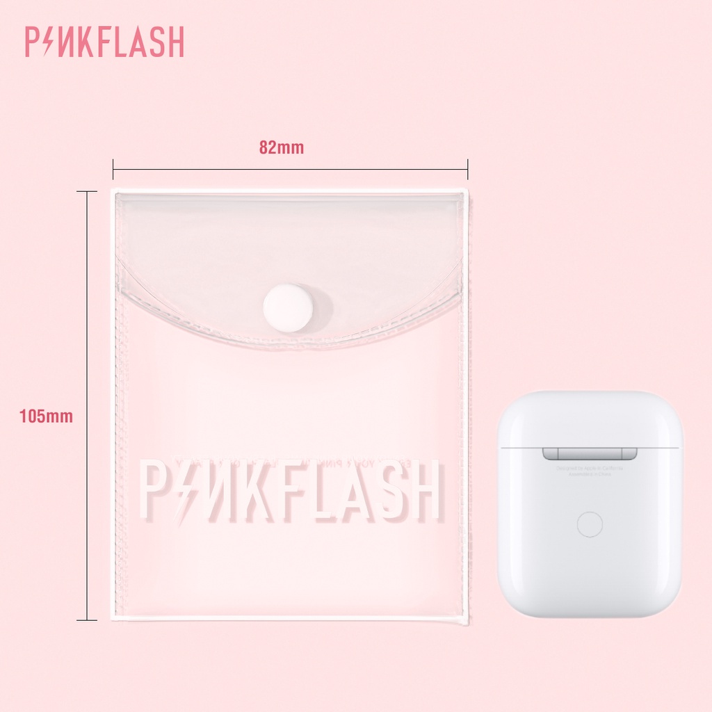 Túi đựng son môi/ mỹ phẩm Pinkflash bằng nhựa pvc trong suốt chống thấm nước